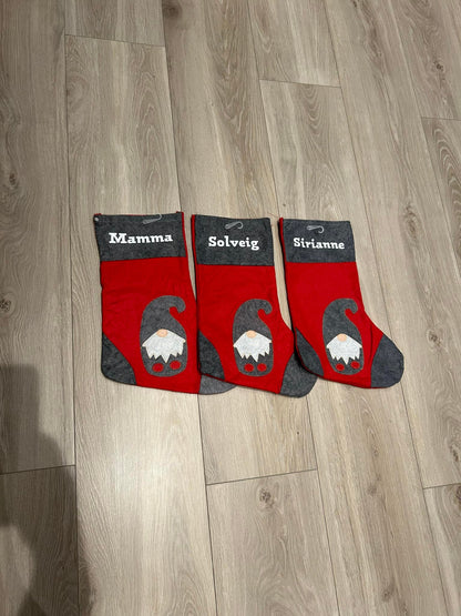 Julestrømpe med Personlig Navn