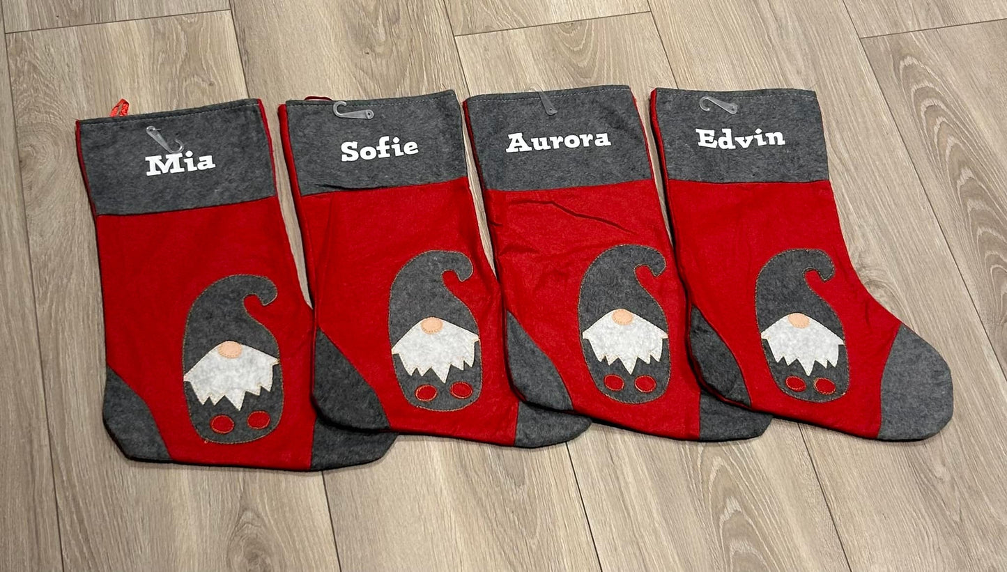 Julestrømpe med Personlig Navn