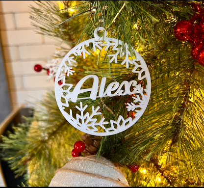 3D printet Julekule med personlige navn